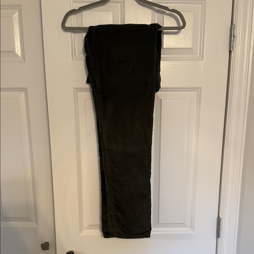 J. Crew Dark Green Corduroy Pants